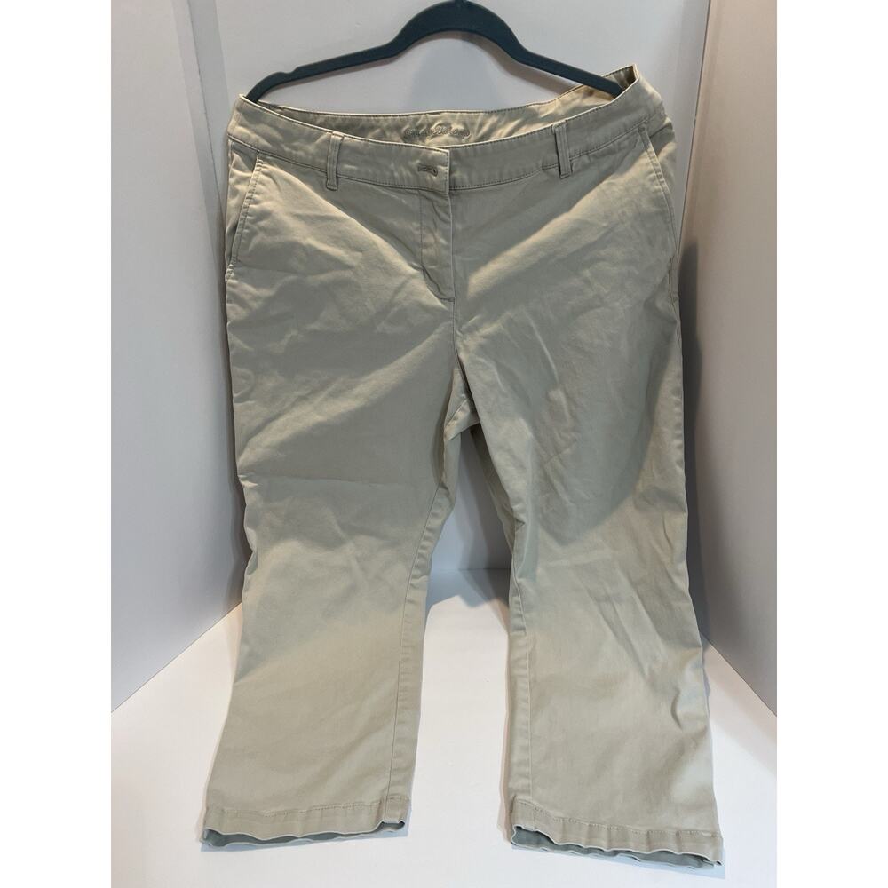 Tommy Bahama Boracay Cigarette Pant Women's Size 12 Beige , 3/4